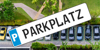 PARKPLATZ-KENNZEICHEN